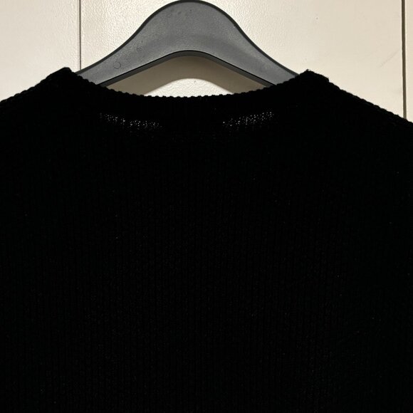 John Smedley Black Merino Wool Crewneck Sweater  Made In England Size XL - Picture 14 of 16